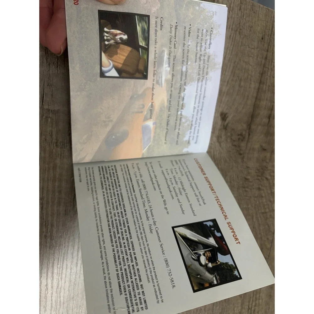 The Dukes Of Hazard 2 PlayStation 1 Game Manual PS1 Manual‎ Only